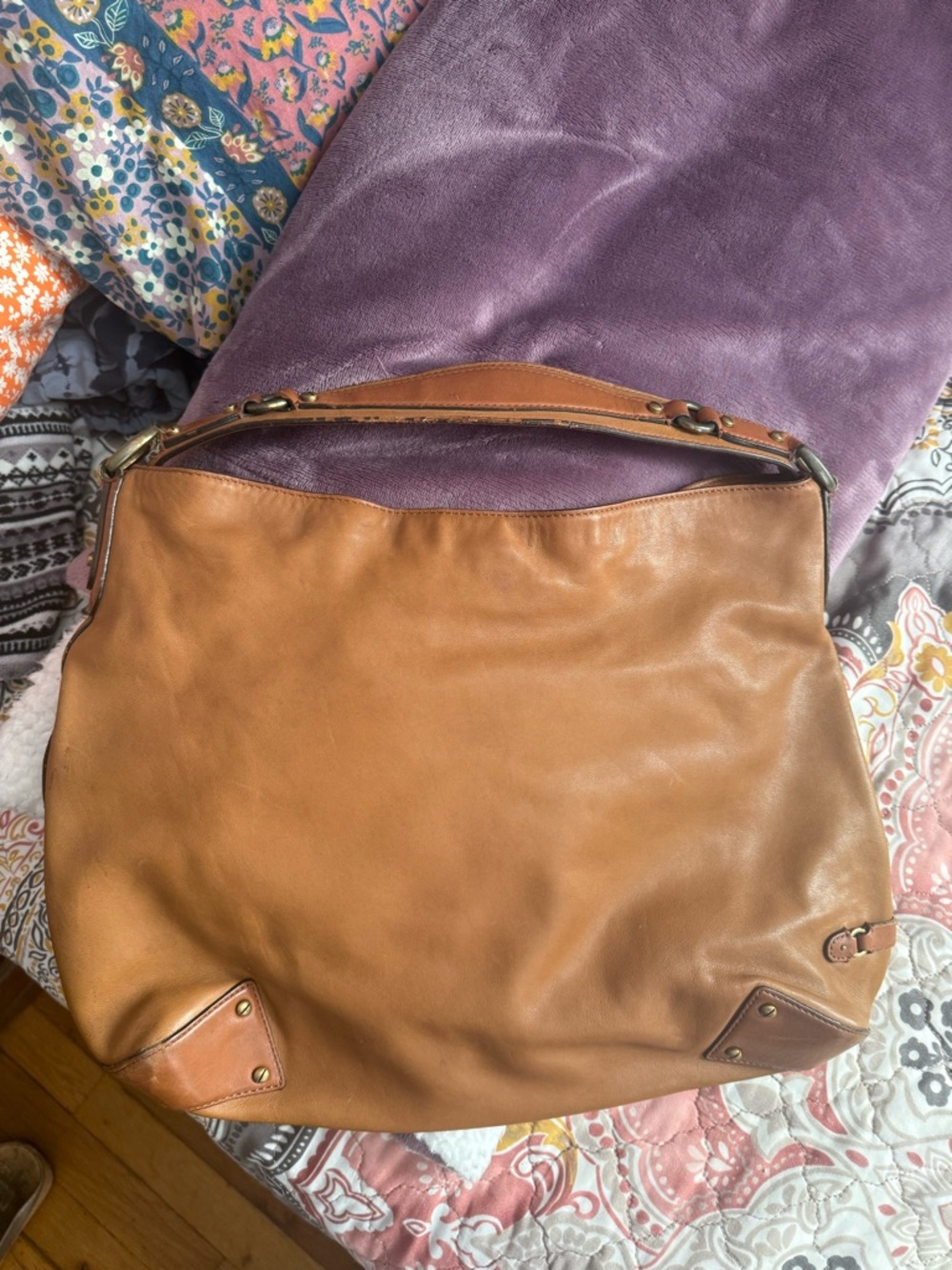 Cole Haan Tan Leather Shoulder Bag